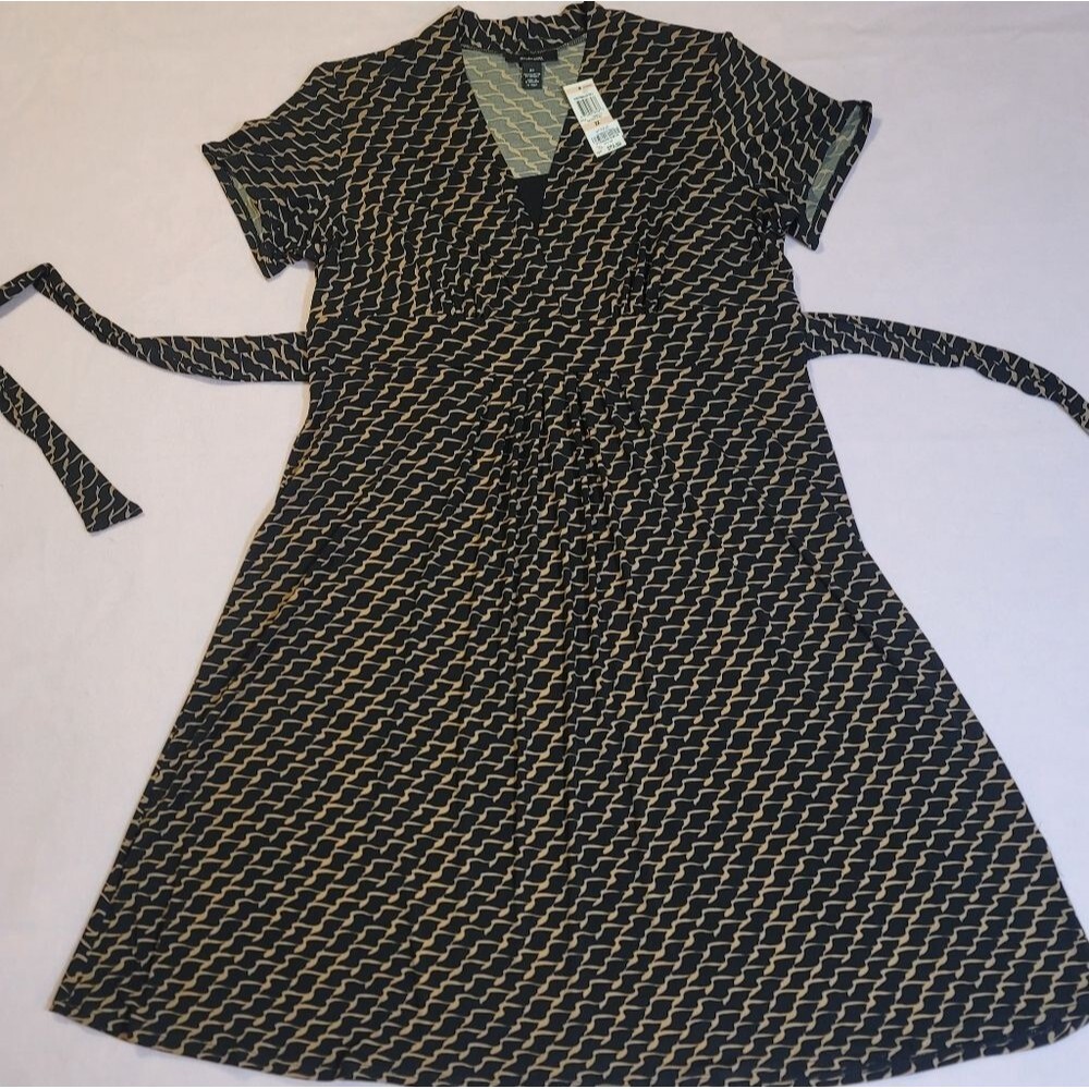 0819. NWTs ~ Style & Co. ~ Geometric Print Dress ~ 2XL ~ Empire Waist~ Slimming! - Picture 2 of 8